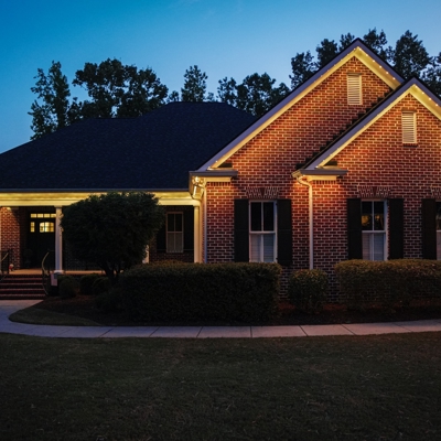 Permanent Roofline Lighting Photo